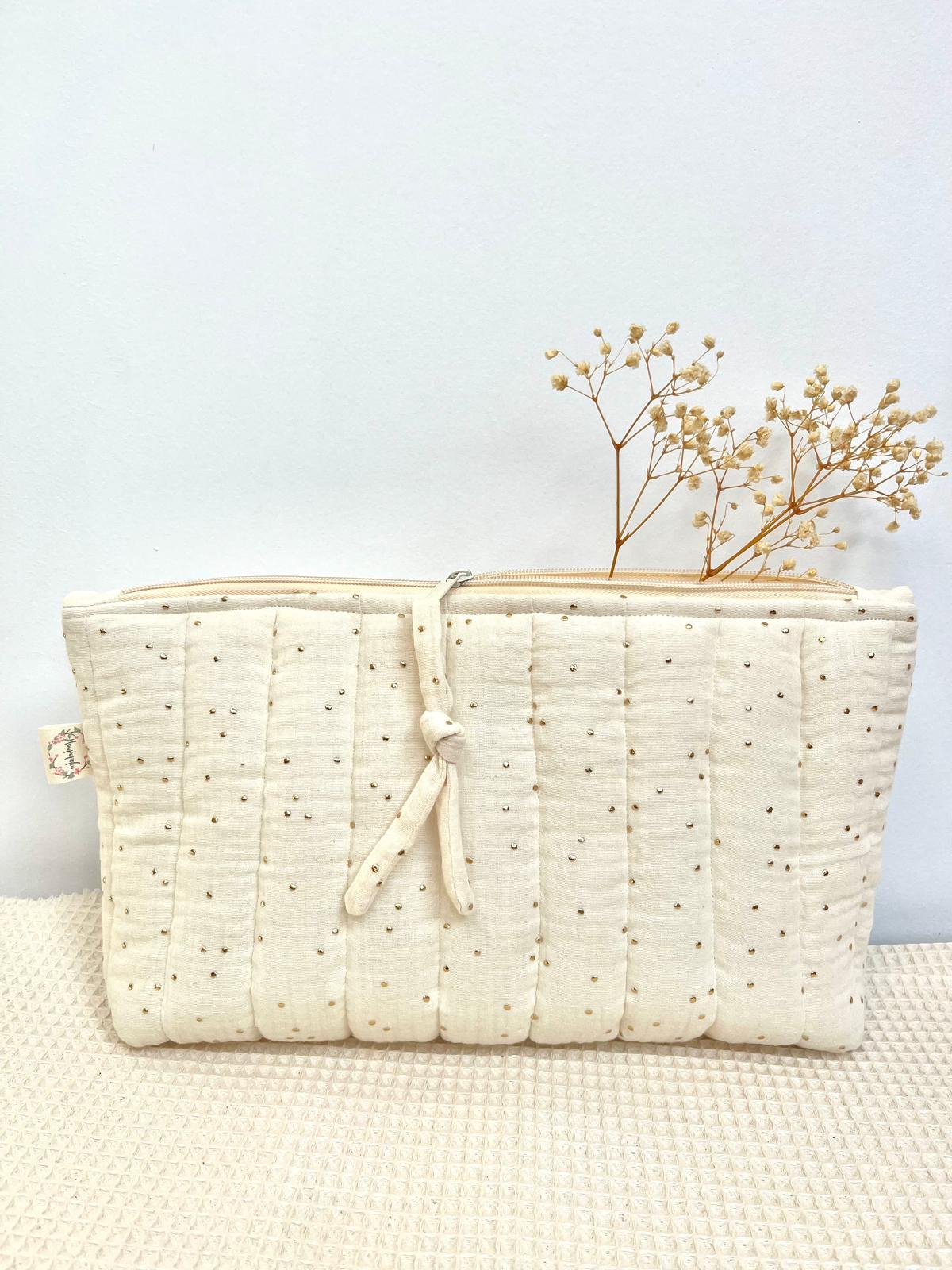 Neceser Berta Glitter marfil