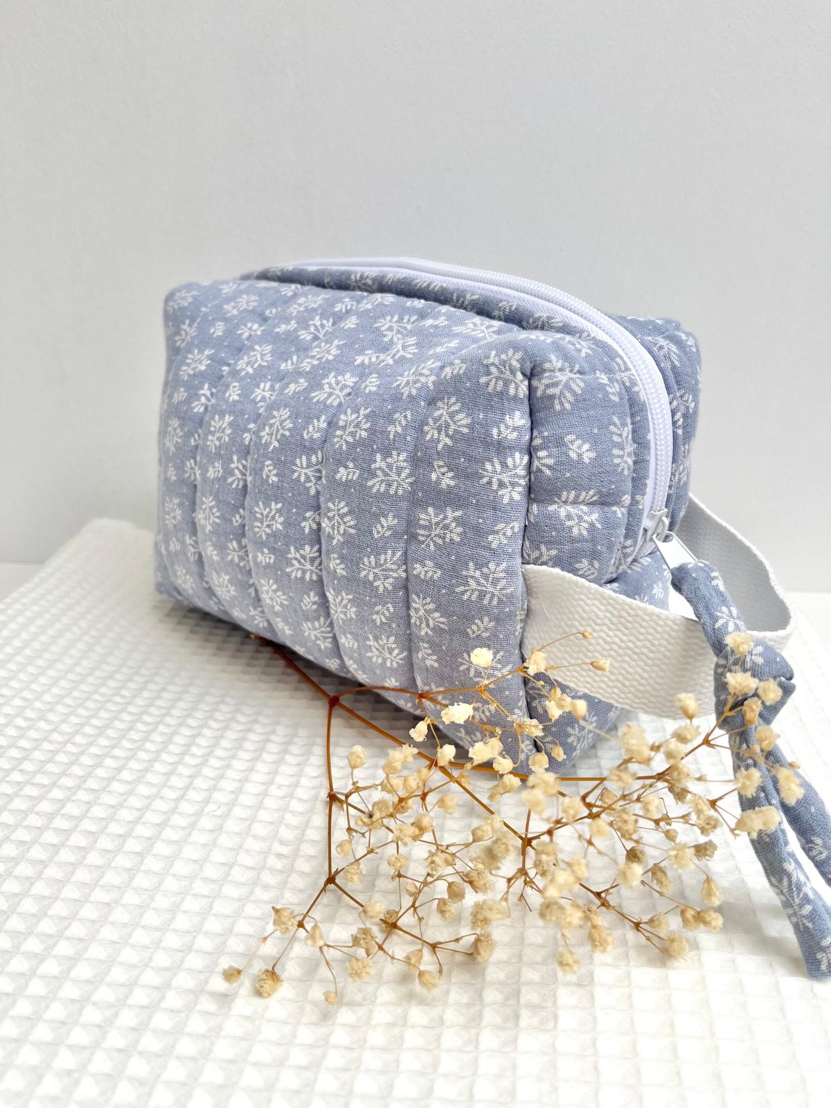 Neceser Mía Hojitas azul